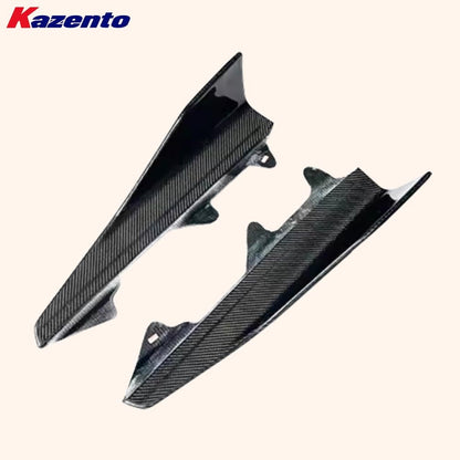Kazento For BMW M2 F87 Coupe 2 Door 2016-21 Carbon MP Style Side Skirts Add On Spat Pair Kazento Carbon Parts 车身侧板 M2F87-SS-ADD-MP-CF