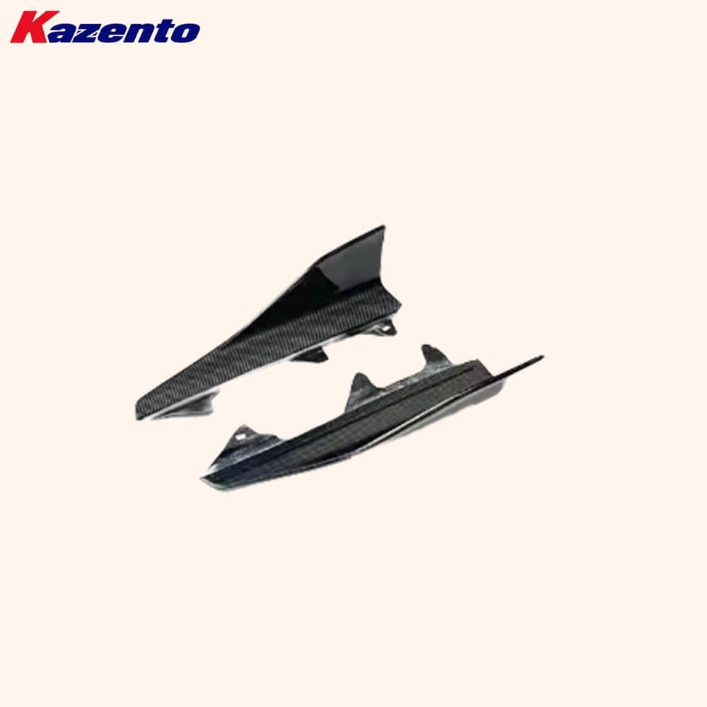 Kazento For BMW M2 F87 Coupe 2 Door 2016-21 Carbon MP Style Side Skirts Add On Spat Pair Kazento Carbon Parts 车身侧板 M2F87-SS-ADD-MP-CF