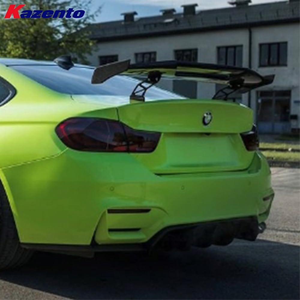 Kazento For BMW M2 F87 Coupe  2016-21 Carbon Fiber MAD Style Rear Trunk GT Spoiler Wing Kazento Carbon Parts 车身侧板 M2F87-RS-GT-MAD-CF
