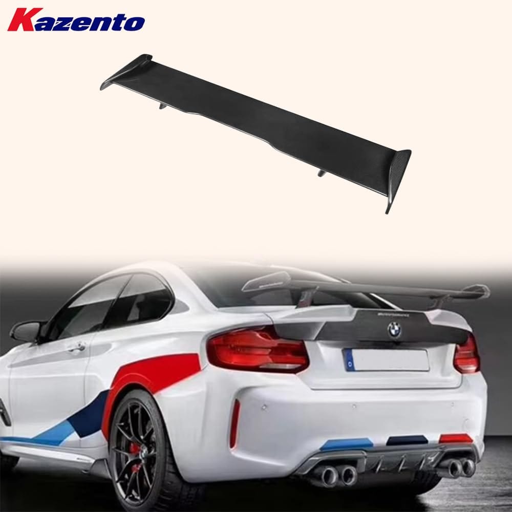 Kazento For BMW M2 F87 Coupe  2016-21 Carbon Fiber MP Style Rear Trunk GT Spoiler Wing