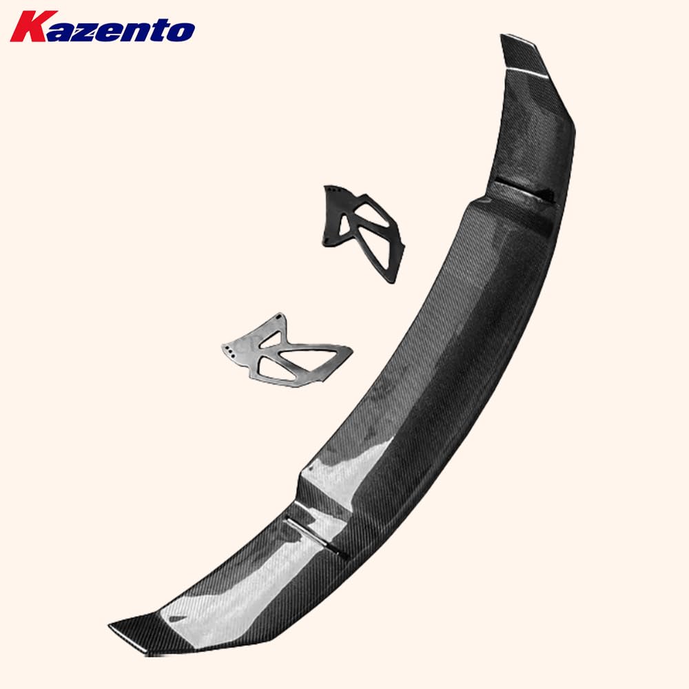 Kazento For BMW M2 F87 Coupe  2016-21 Carbon Fiber V Style Rear Trunk GT Spoiler Wing Kazento Carbon Parts 车身侧板 M2F87-RS-GT-V-CF