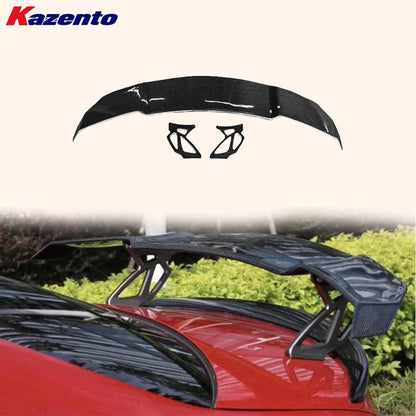 Kazento For BMW M2 F87 Coupe  2016-21 Carbon Fiber V Style Rear Trunk GT Spoiler Wing Kazento Carbon Parts 车身侧板 M2F87-RS-GT-V-CF
