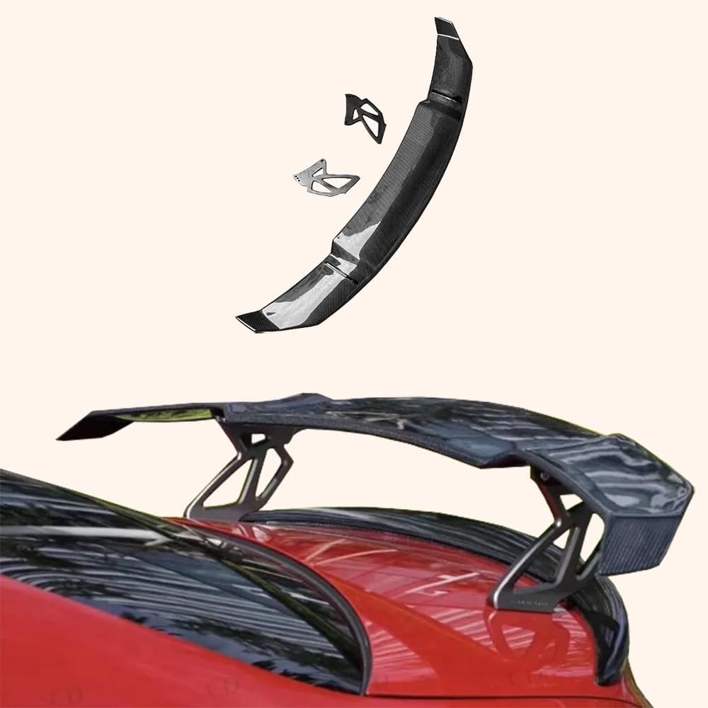 Kazento For BMW M2 F87 Coupe  2016-21 Carbon Fiber V Style Rear Trunk GT Spoiler Wing Kazento Carbon Parts 车身侧板 M2F87-RS-GT-V-CF