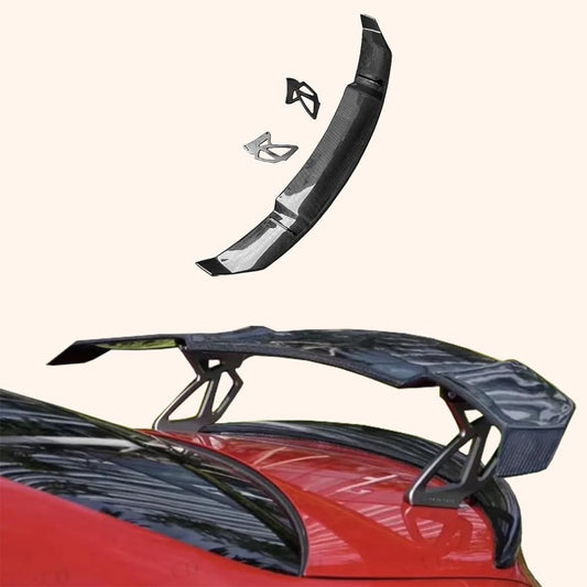 Kazento For BMW M2 F87 Coupe  2016-21 Carbon Fiber V Style Rear Trunk GT Spoiler Wing Kazento Carbon Parts 车身侧板 M2F87-RS-GT-V-CF