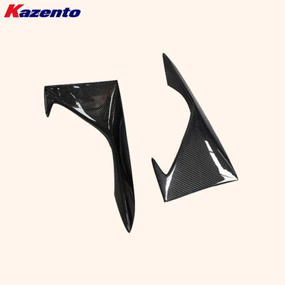 Kazento For BMW M2 F87 Coupe  2016-21 Carbon KZ Style Front Bumper Side Vents Duct Cover Kazento Carbon Parts 车身侧板 M2F87-FBVC-KZ-CF