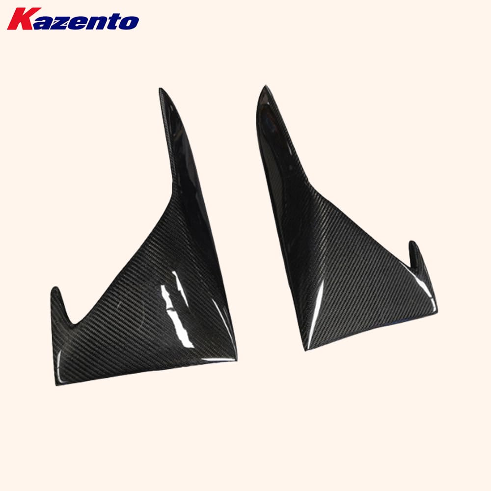 Kazento For BMW M2 F87 Coupe  2016-21 Carbon KZ Style Front Bumper Side Vents Duct Cover Kazento Carbon Parts 车身侧板 M2F87-FBVC-KZ-CF