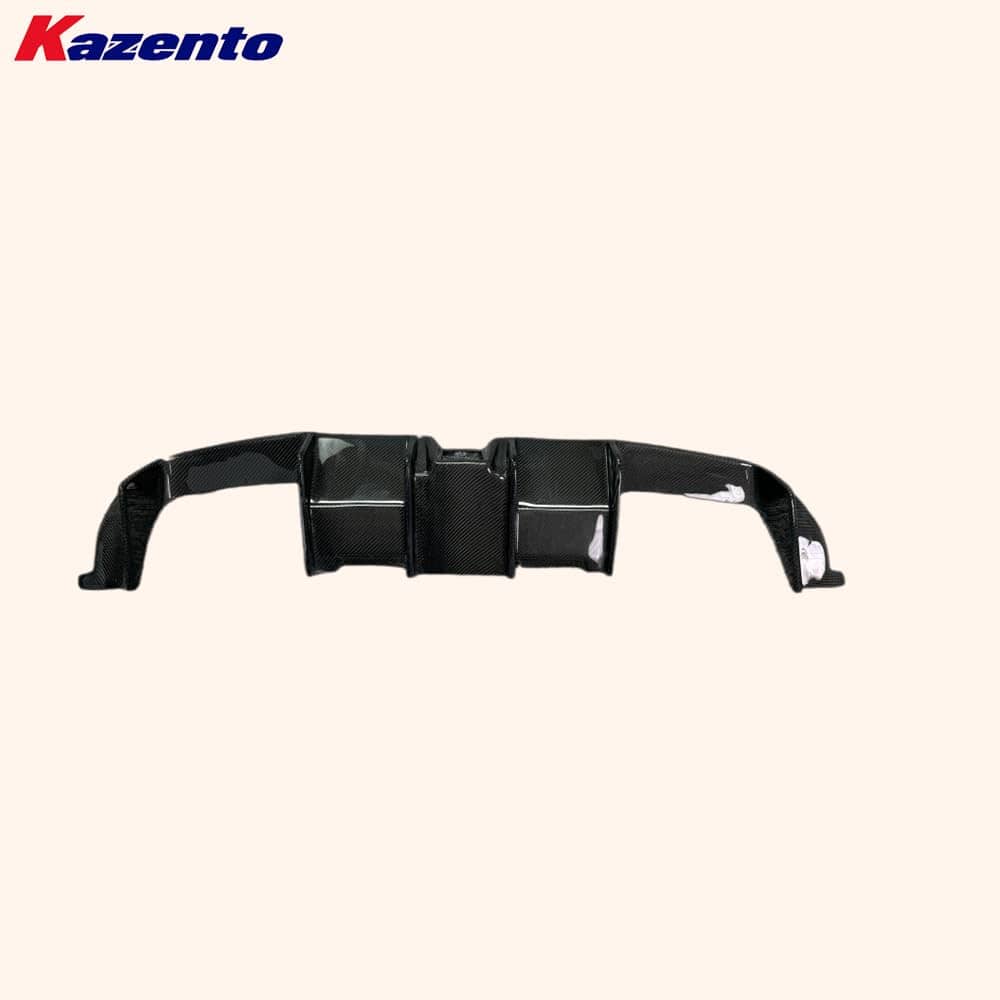 Kazento For BMW M2 F87 Coupe 2016-21 Carbon KZ Style Rear Bumper Diffuser Lip with Light Kazento Carbon Parts 车身侧板 M2F87-DIF-LT-KZ-CF