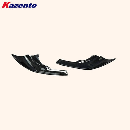 Kazento For BMW M2 F87 Coupe 2016-21 Carbon MP Style Front Bumper Lip Spats 2pcs