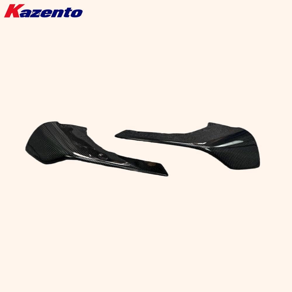 Kazento For BMW M2 F87 Coupe 2016-21 Carbon MP Style Front Bumper Lip Spats 2pcs