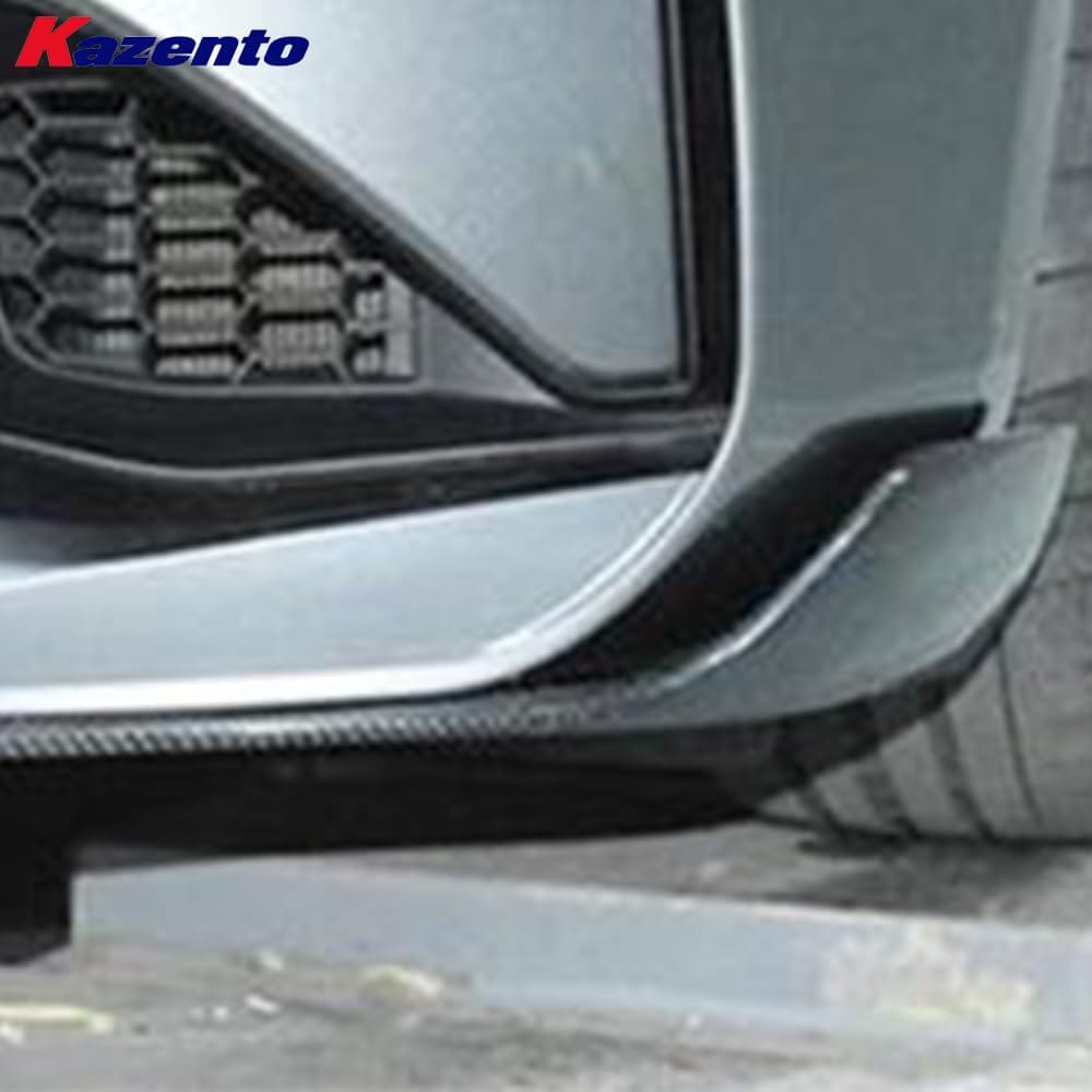 Kazento For BMW M2 F87 Coupe 2016-21 Carbon MP Style Front Bumper Lip Spats 2pcs