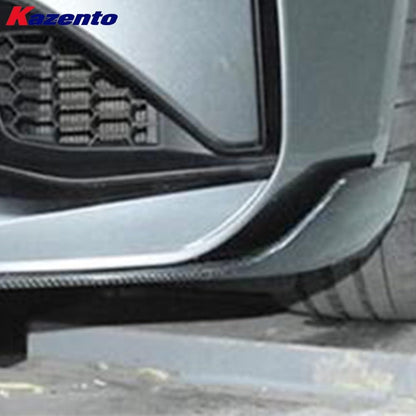 Kazento For BMW M2 F87 Coupe 2016-21 Carbon MP Style Front Bumper Lip Spats 2pcs