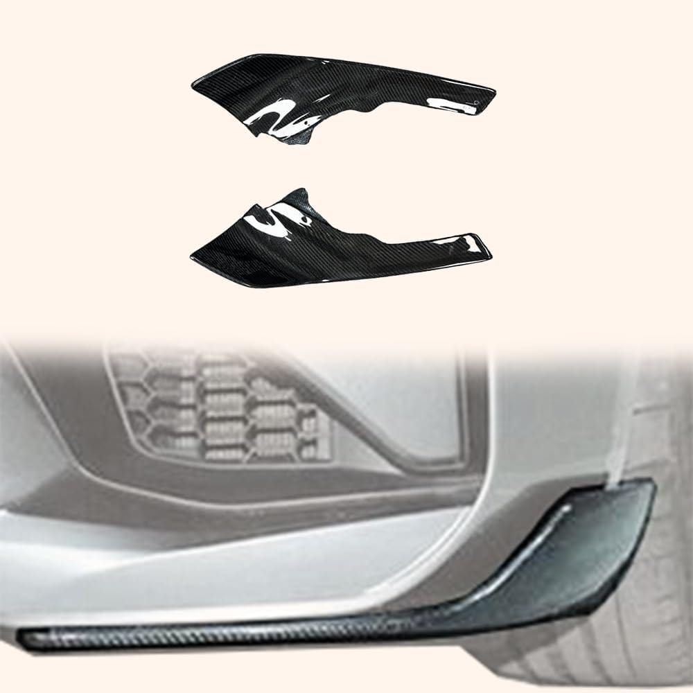Kazento For BMW M2 F87 Coupe 2016-21 Carbon MP Style Front Bumper Lip Spats 2pcs