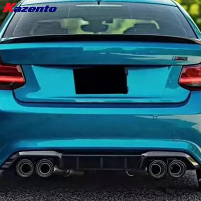Kazento For BMW M2 F87 Coupe 2016-21 Carbon MP Style Rear Bumper Bottom Diffuser Lip Kazento Carbon Parts 车身侧板 M2F87-DIF-MP-CF