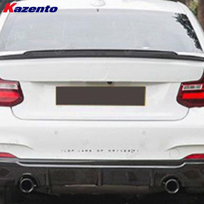 Kazento For BMW M2 F87 Coupe  2016-21 Carbon MTC Style Rear Trunk Ductail Spoiler Lip Kazento Carbon Parts 车身侧板 M2F87-RS-MTC-CF