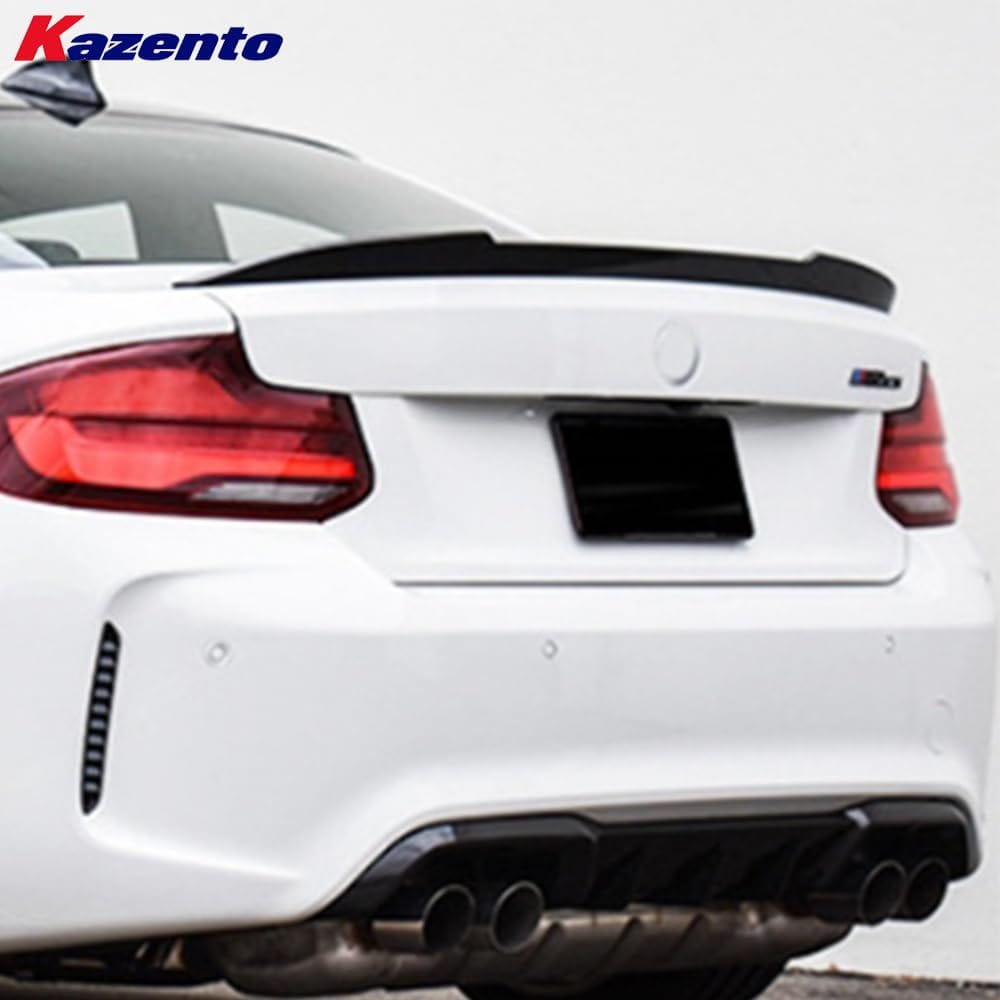 Kazento For BMW M2 F87 Coupe  2016-21 Carbon PM Style Rear Trunk Ductail Spoiler Lip Kazento Carbon Parts 车身侧板 M2F87-RS-PM-CF