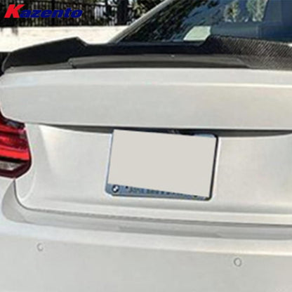 Kazento For BMW M2 F87 Coupe  2016-21 Carbon PM Style Rear Trunk Ductail Spoiler Lip Kazento Carbon Parts 车身侧板 M2F87-RS-PM-CF