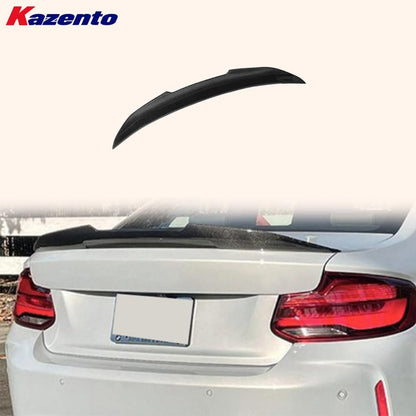 Kazento For BMW M2 F87 Coupe  2016-21 Carbon PM Style Rear Trunk Ductail Spoiler Lip Kazento Carbon Parts 车身侧板 M2F87-RS-PM-CF