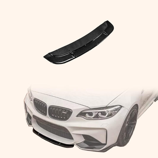 Kazento For BMW M2 F87 Coupe 2016-21 Carbon ST Style Front Bumper Center Lip Diffuser Kazento Carbon Parts 车身侧板 M2F87-FL-ST-CF