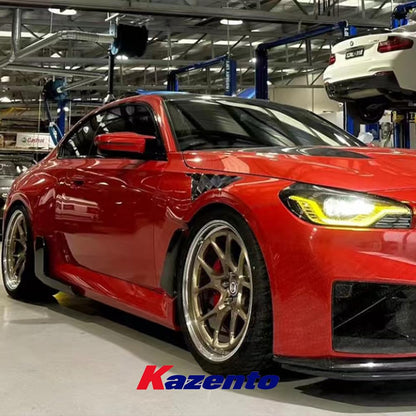 Kazento For BMW M2 G87 2023+ AP Style Vented Front Bumper Fender Dry Carbon Fiber