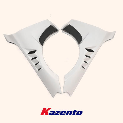 Kazento For BMW M2 G87 2023+ AP Style Vented Front Bumper Hood Fender Pair Carbon In Cap Kazento Carbon Parts 车身侧板 M2G87-FF-AP-PCF