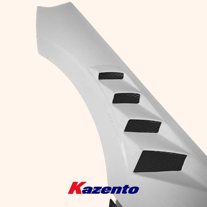 Kazento For BMW M2 G87 2023+ AP Style Vented Front Bumper Hood Fender Pair Carbon In Cap