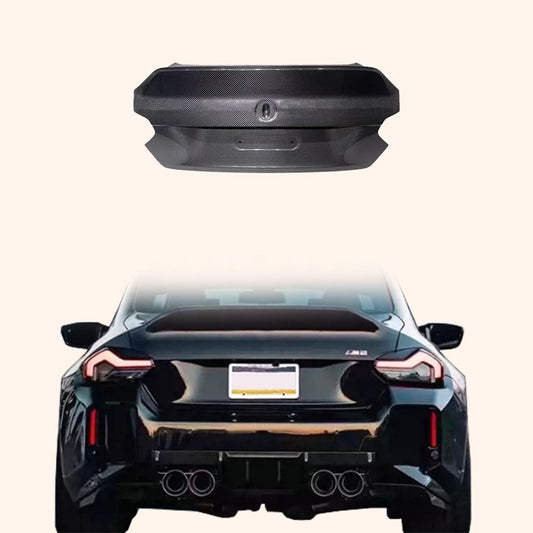 Kazento For BMW M2 G87 Coupe  2023-24 Carbon CL Style Rear Bumper Ductail Trunk Boot Lid Kazento Carbon Parts 车身侧板 Carbon Fiber M2G87-TRUNK-CSL-CF