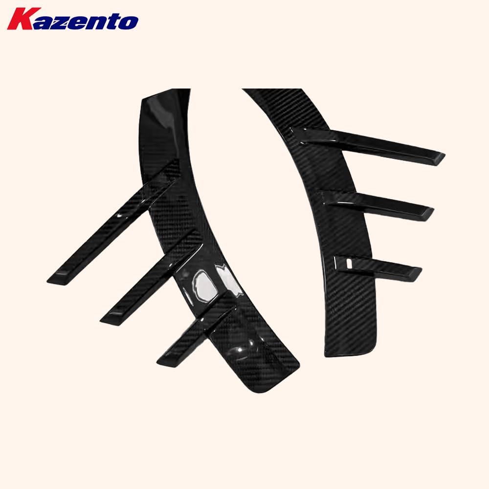 Kazento For BMW M2 G87 Coupe 2023-24 Carbon Fiber MP Rear Bumper Side Fender Vents Trim