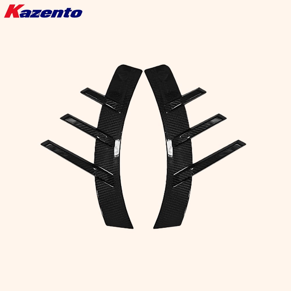 Kazento For BMW M2 G87 Coupe 2023-24 Carbon Fiber MP Rear Bumper Side Fender Vents Trim