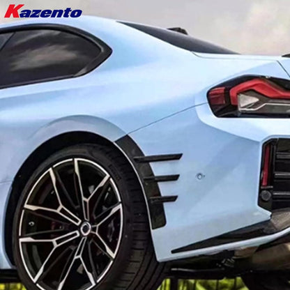 Kazento For BMW M2 G87 Coupe 2023-24 Carbon Fiber MP Rear Bumper Side Fender Vents Trim