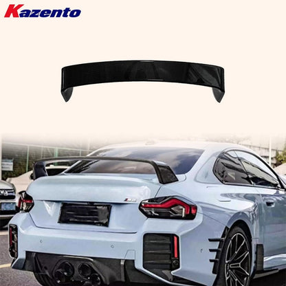Kazento For BMW M2 G87 Coupe  2023-24 Carbon Fiber MP Style Rear Trunk GT Spoiler Wing Kazento Carbon Parts 车身侧板