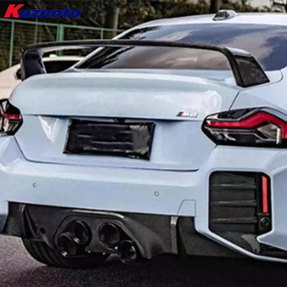 Kazento For BMW M2 G87 Coupe  2023-24 Carbon Fiber MP Style Rear Trunk GT Spoiler Wing Kazento Carbon Parts 车身侧板