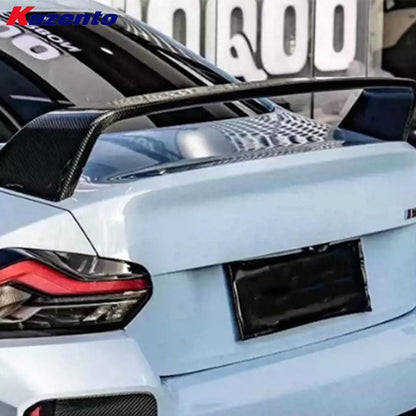 Kazento For BMW M2 G87 Coupe  2023-24 Carbon Fiber MP Style Rear Trunk GT Spoiler Wing Kazento Carbon Parts 车身侧板