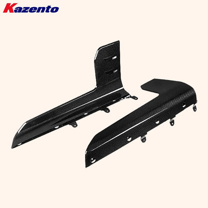 Kazento For BMW M2 G87 Coupe 2023-24 Carbon Fiber MP Style Side Skirts Add On Spat Pair Kazento Carbon Parts 车身侧板