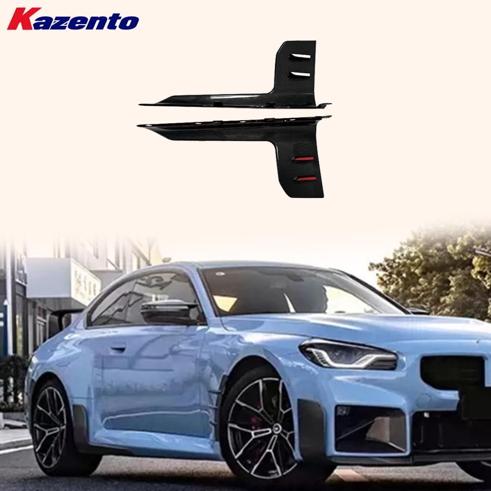 Kazento For BMW M2 G87 Coupe 2023-24 Carbon Fiber MP Style Side Skirts Add On Spat Pair Kazento Carbon Parts 车身侧板
