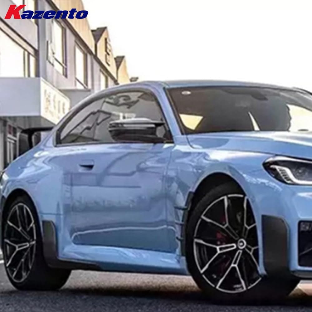 Kazento For BMW M2 G87 Coupe 2023-24 Carbon Fiber MP Style Side Skirts Add On Spat Pair Kazento Carbon Parts 车身侧板