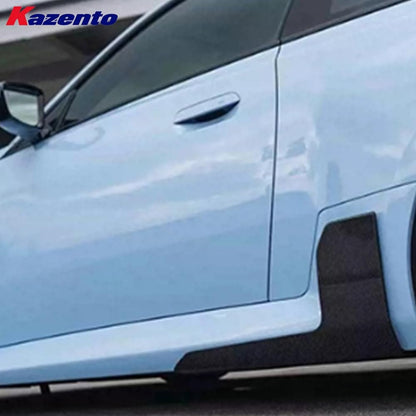 Kazento For BMW M2 G87 Coupe 2023-24 Carbon Fiber MP Style Side Skirts Add On Spat Pair