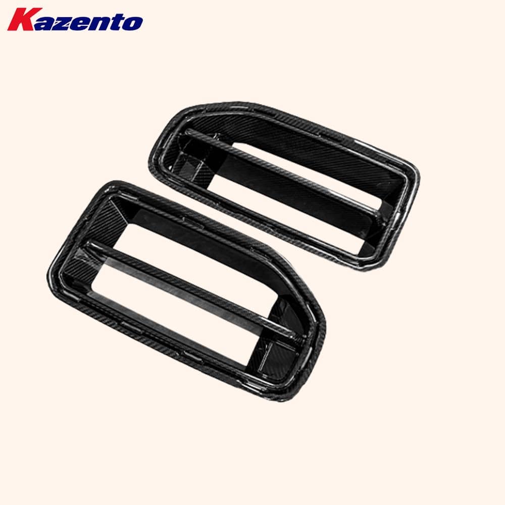 Kazento For BMW M2 G87 Coupe  2023-24 Carbon MP Style Front Bumper Center Grille Cover Kazento Carbon Parts 车身侧板