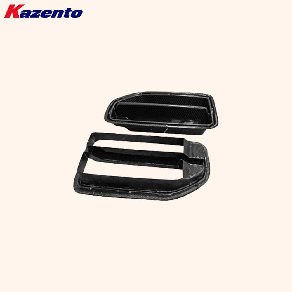Kazento For BMW M2 G87 Coupe  2023-24 Carbon MP Style Front Bumper Center Grille Cover Kazento Carbon Parts 车身侧板