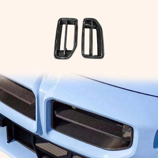 Kazento For BMW M2 G87 Coupe  2023-24 Carbon MP Style Front Bumper Center Grille Cover Kazento Carbon Parts 车身侧板 Carbon Fiber M2G87-FG-MP-CF