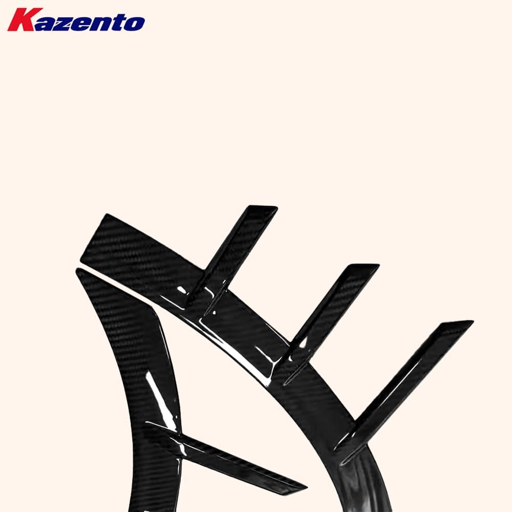 Kazento For BMW M2 G87 Coupe 2023-24 Carbon MP Style Front Bumper Side Fender Vents Trim