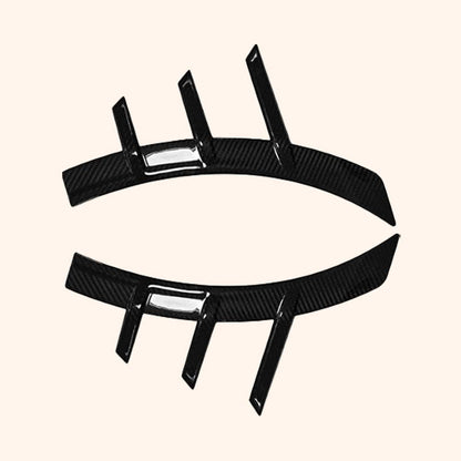 Kazento For BMW M2 G87 Coupe 2023-24 Carbon MP Style Front Bumper Side Fender Vents Trim