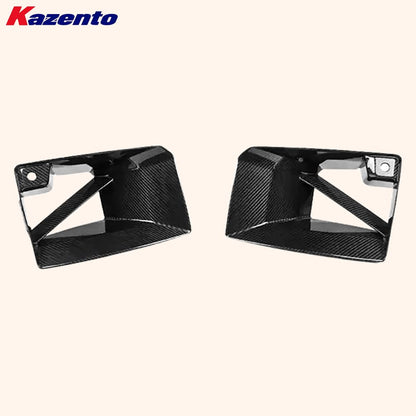 Kazento For BMW M2 G87 Coupe 2023-24 Carbon MP Style Front Bumper Side Vents Duct Cover Kazento Carbon Parts 车身侧板