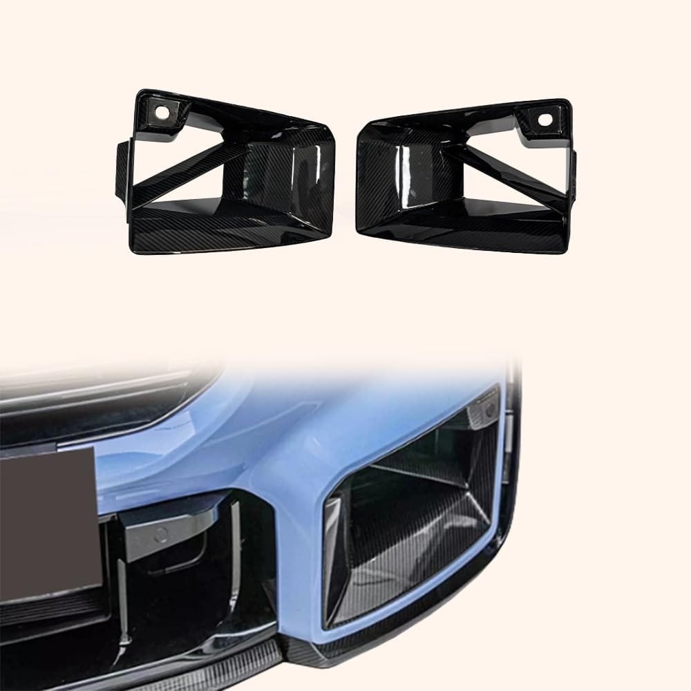 Kazento For BMW M2 G87 Coupe 2023-24 Carbon MP Style Front Bumper Side Vents Duct Cover Kazento Carbon Parts 车身侧板 Carbon Fiber M2G87-FBVC-MP-CF