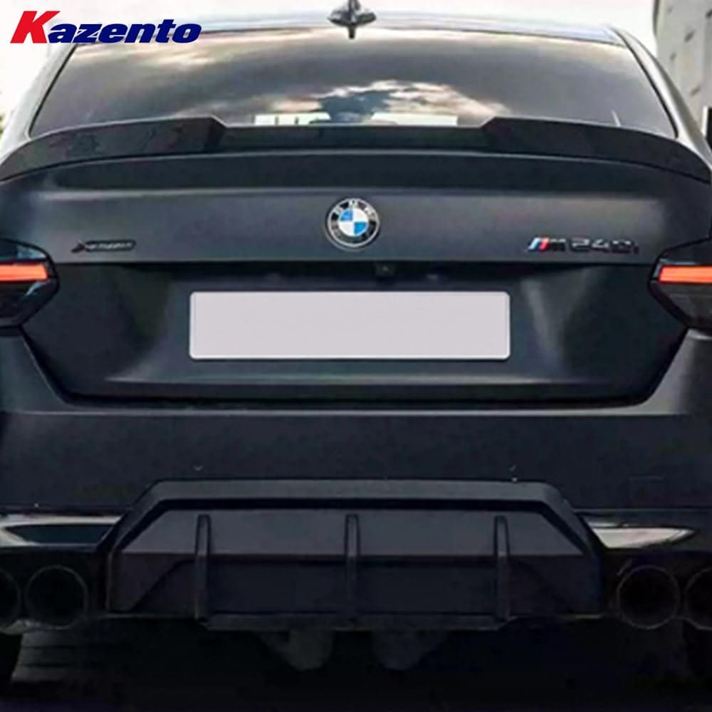 Kazento For BMW M2 G87 Coupe  2023-24 Carbon MP Style Rear Trunk Ductail Spoiler Lip Kazento Carbon Parts 车身侧板 M2G87-RS-MP-CF