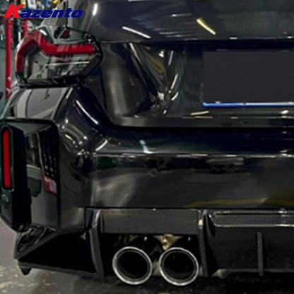 Kazento For BMW M2 G87 Coupe 2023-24 Carbon OE Style Rear Bumper Bottom Diffuser Lip Kazento Carbon Parts 车身侧板