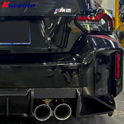 Kazento For BMW M2 G87 Coupe 2023-24 Carbon OE Style Rear Bumper Bottom Diffuser Lip Kazento Carbon Parts 车身侧板