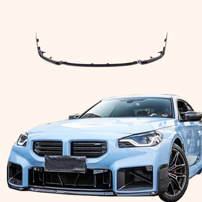 Kazento For BMW M2 G87 Coupe 2023-24 Dry Carbon MP Style Front Bumper Lip Diffuser 3PCS Kazento Carbon Parts 车身侧板 M2G87-FL-3P-MP-DCF