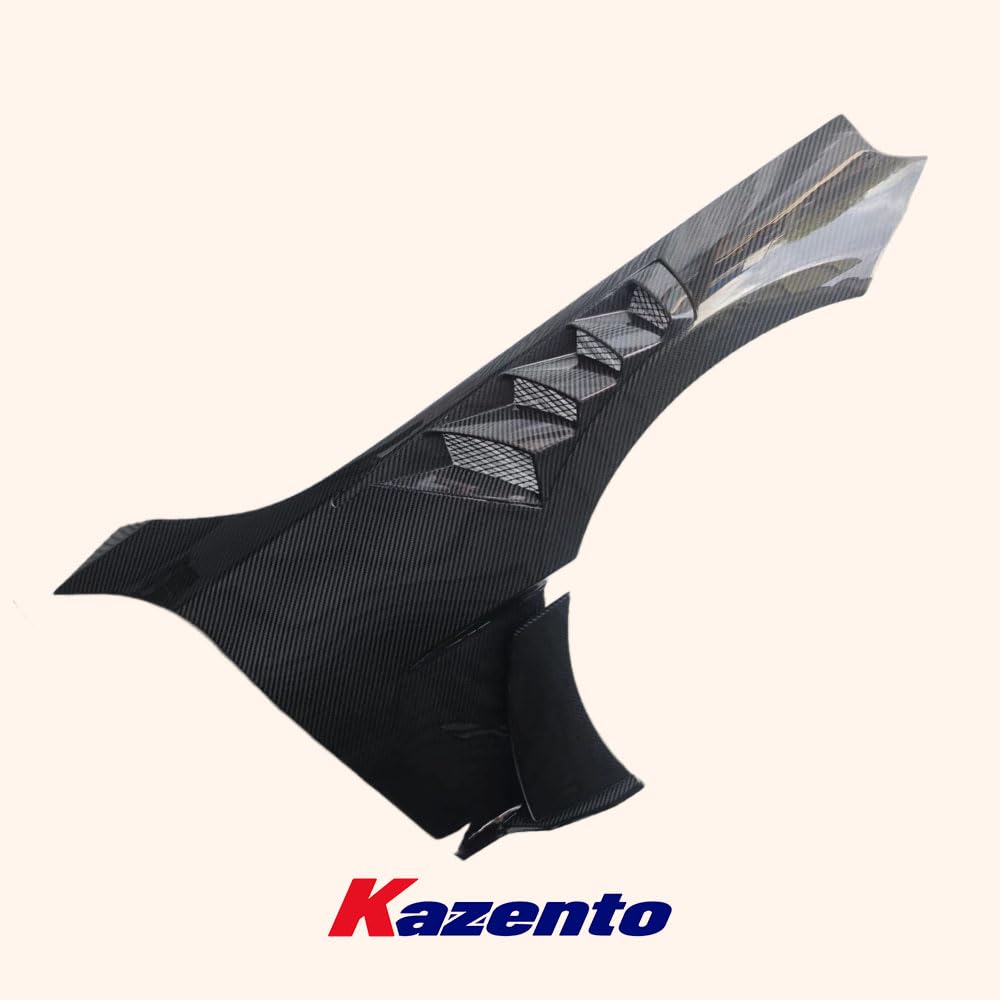 Kazento For BMW M2 G87 Dry Carbon Fiber WD Style Vented Front Fender Pair Replacement