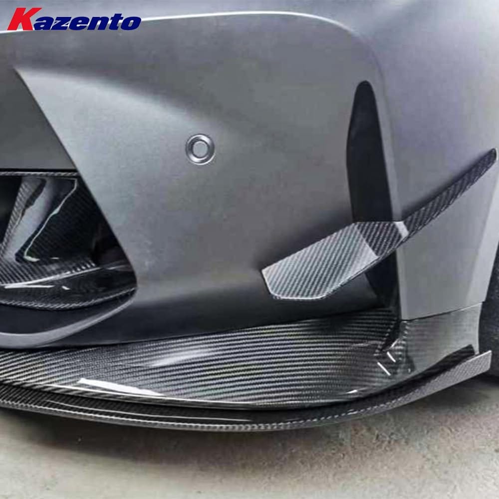 Kazento For BMW M3 G80 G81 M4 G82 G83 20-24 3D Style Front Bumper Side Canards