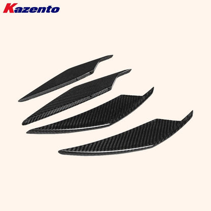 Kazento For BMW M3 G80 G81 M4 G82 G83 20-24 AC Style Front Bumper Canard Pair Kazento Carbon Parts 车身侧板